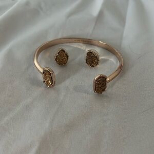 Kendra Scott Rose Gold set (earrings and bracelet)
